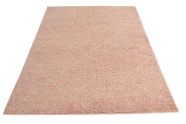 5' 6 x 6' 7 Hand Knotted Moroccan Wool Square Rug