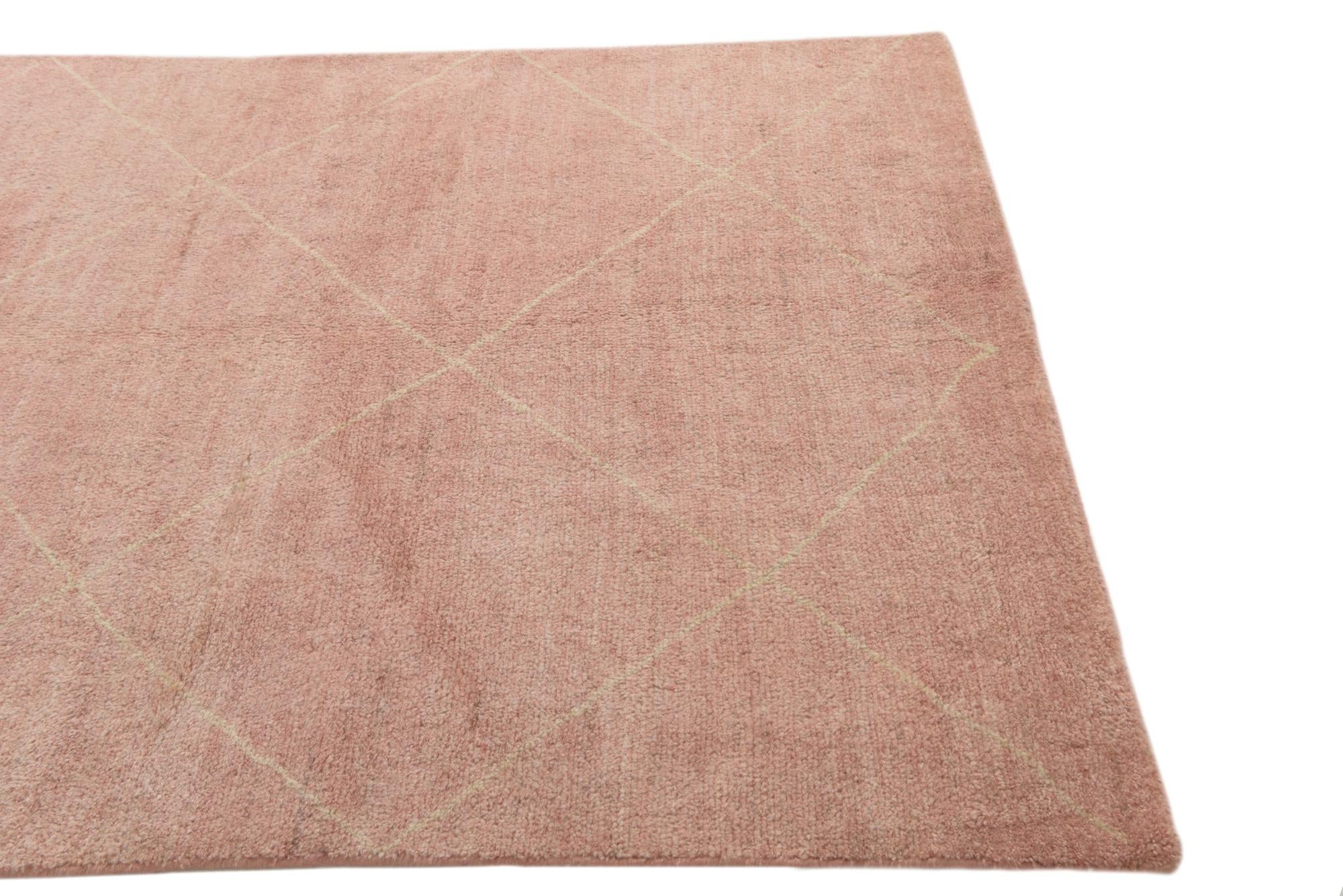 5' 6 x 6' 7 Hand Knotted Moroccan Wool Square Rug