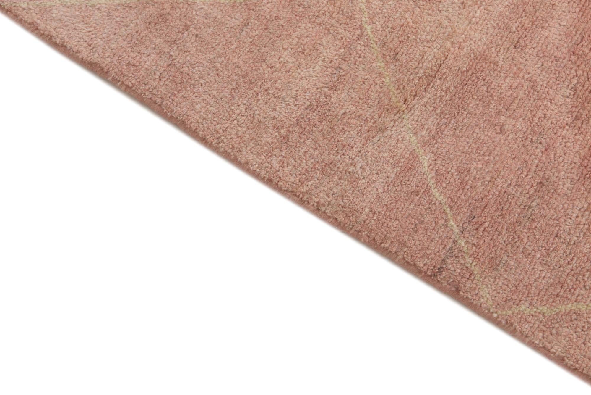 5' 6 x 6' 7 Hand Knotted Moroccan Wool Square Rug