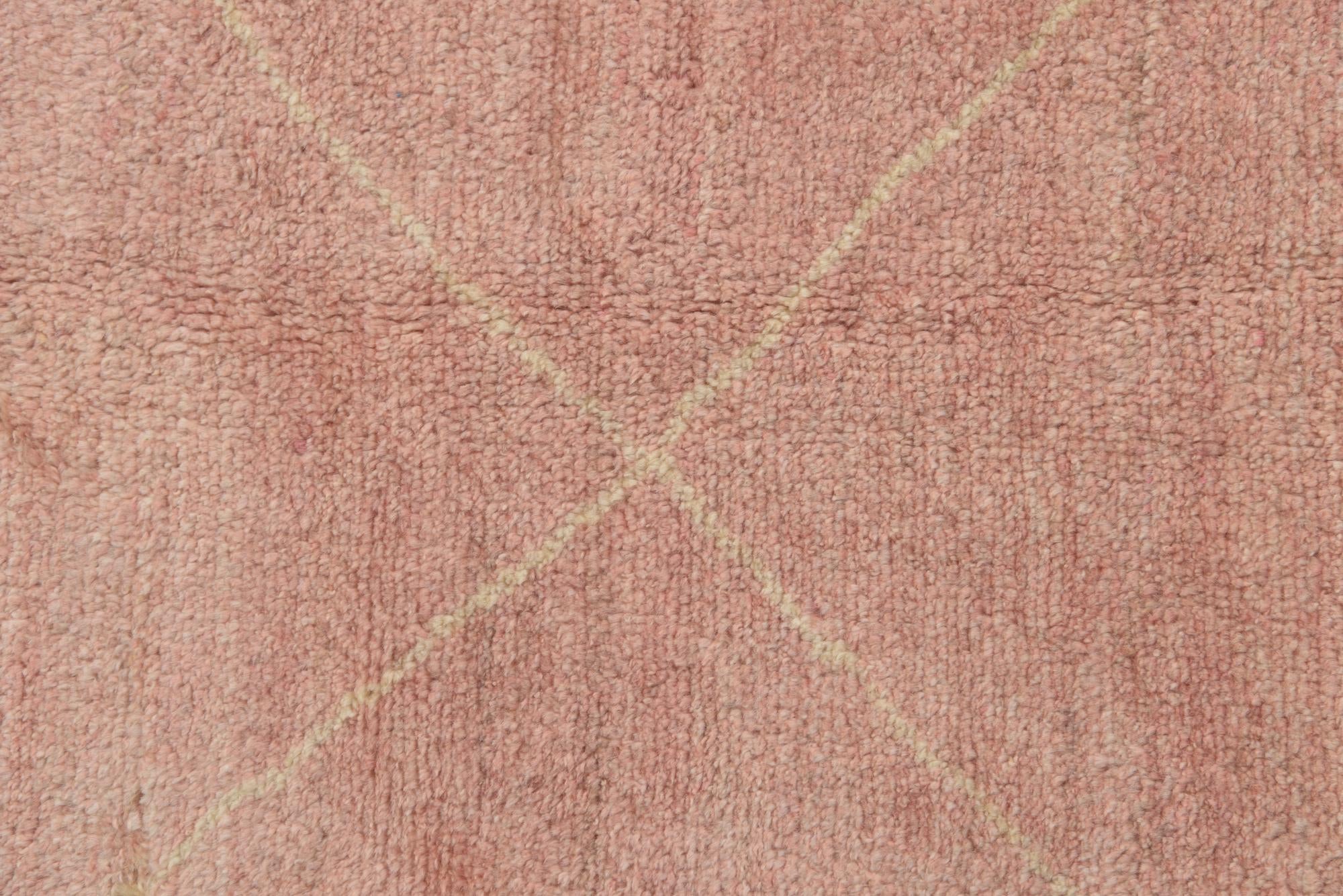 5' 6 x 6' 7 Hand Knotted Moroccan Wool Square Rug