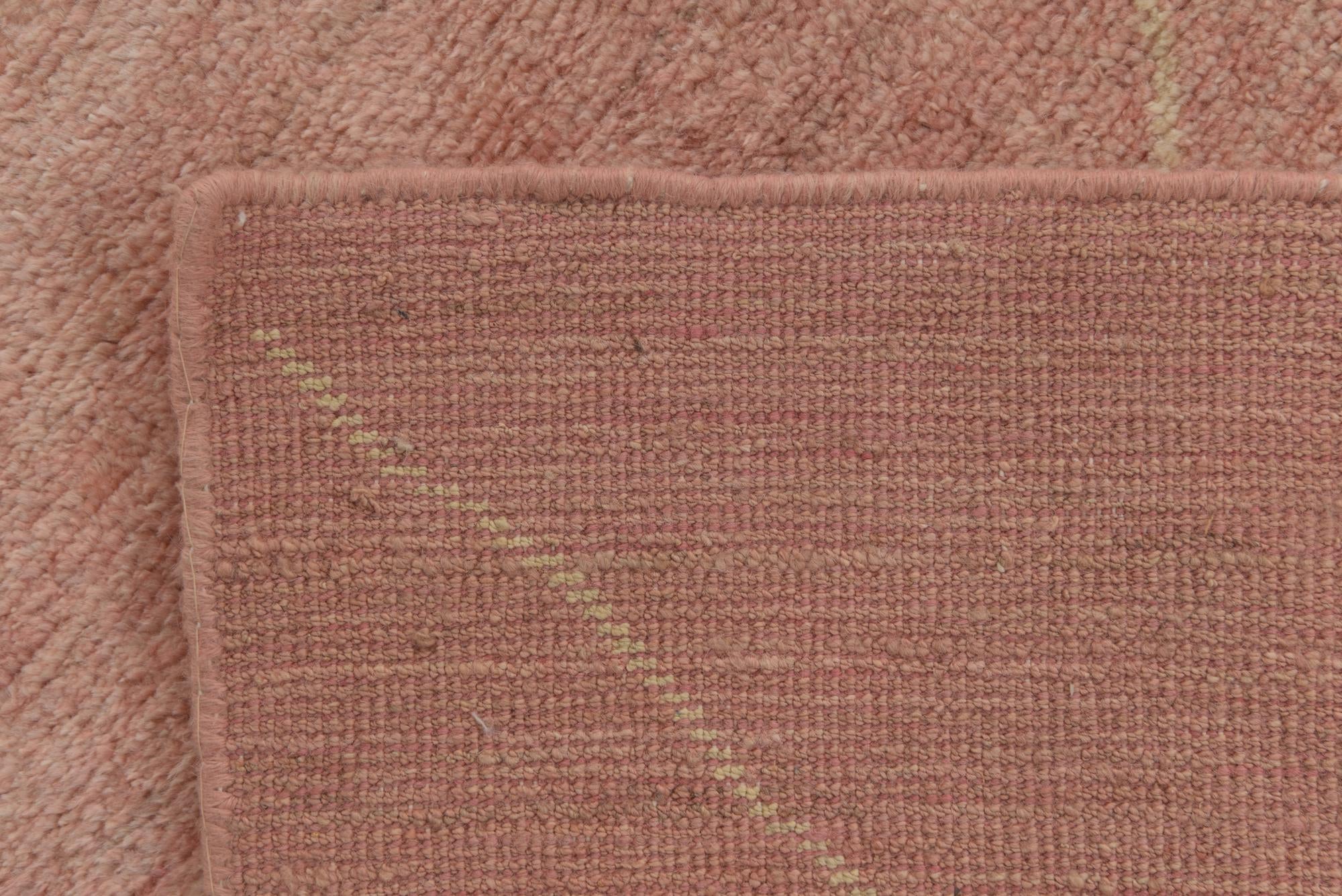 5' 6 x 6' 7 Hand Knotted Moroccan Wool Square Rug