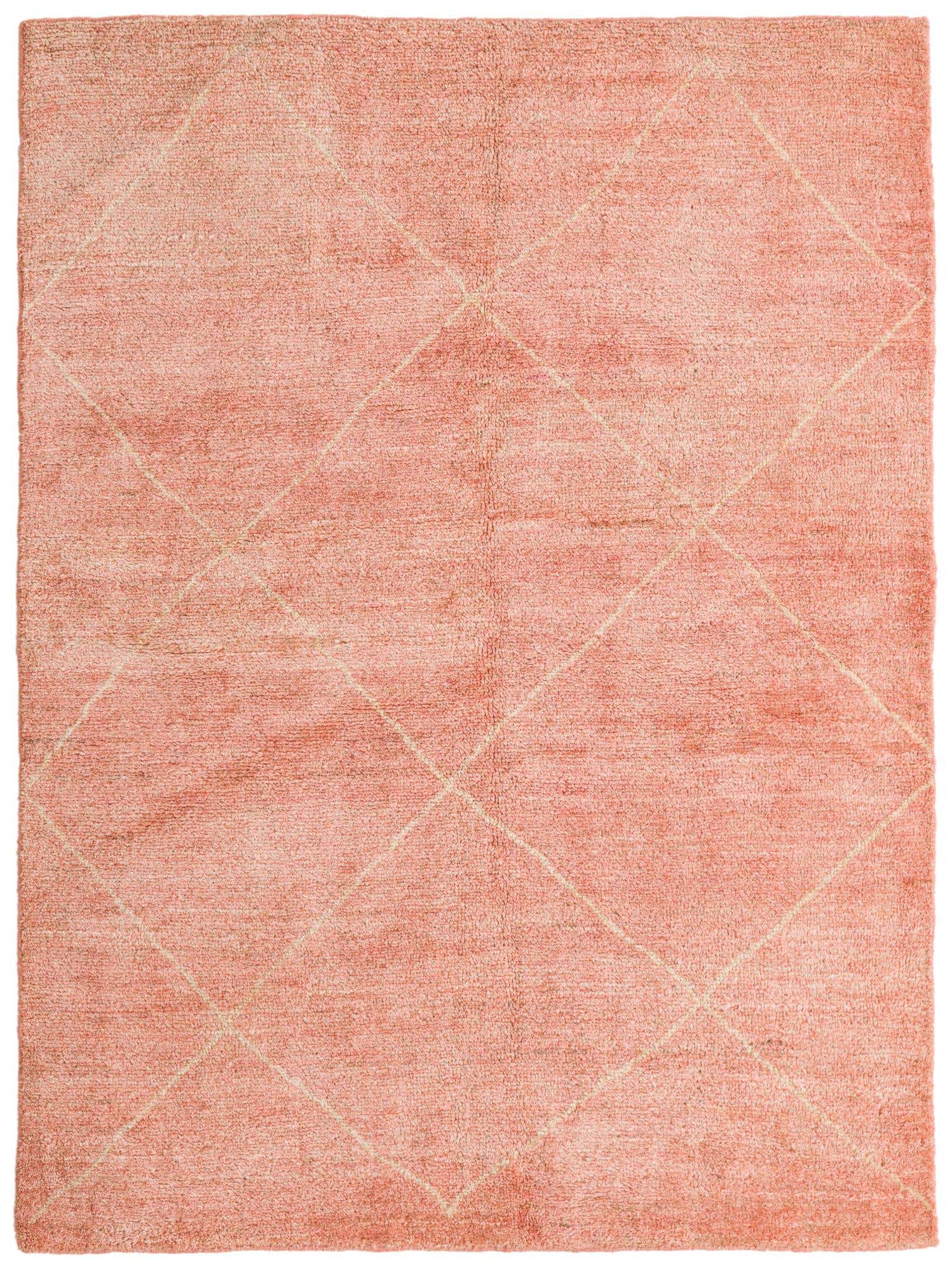 5' 6 x 6' 7 Hand Knotted Moroccan Wool Square Rug