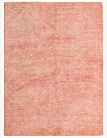 5' 6 x 6' 7 Hand Knotted Moroccan Wool Square Rug
