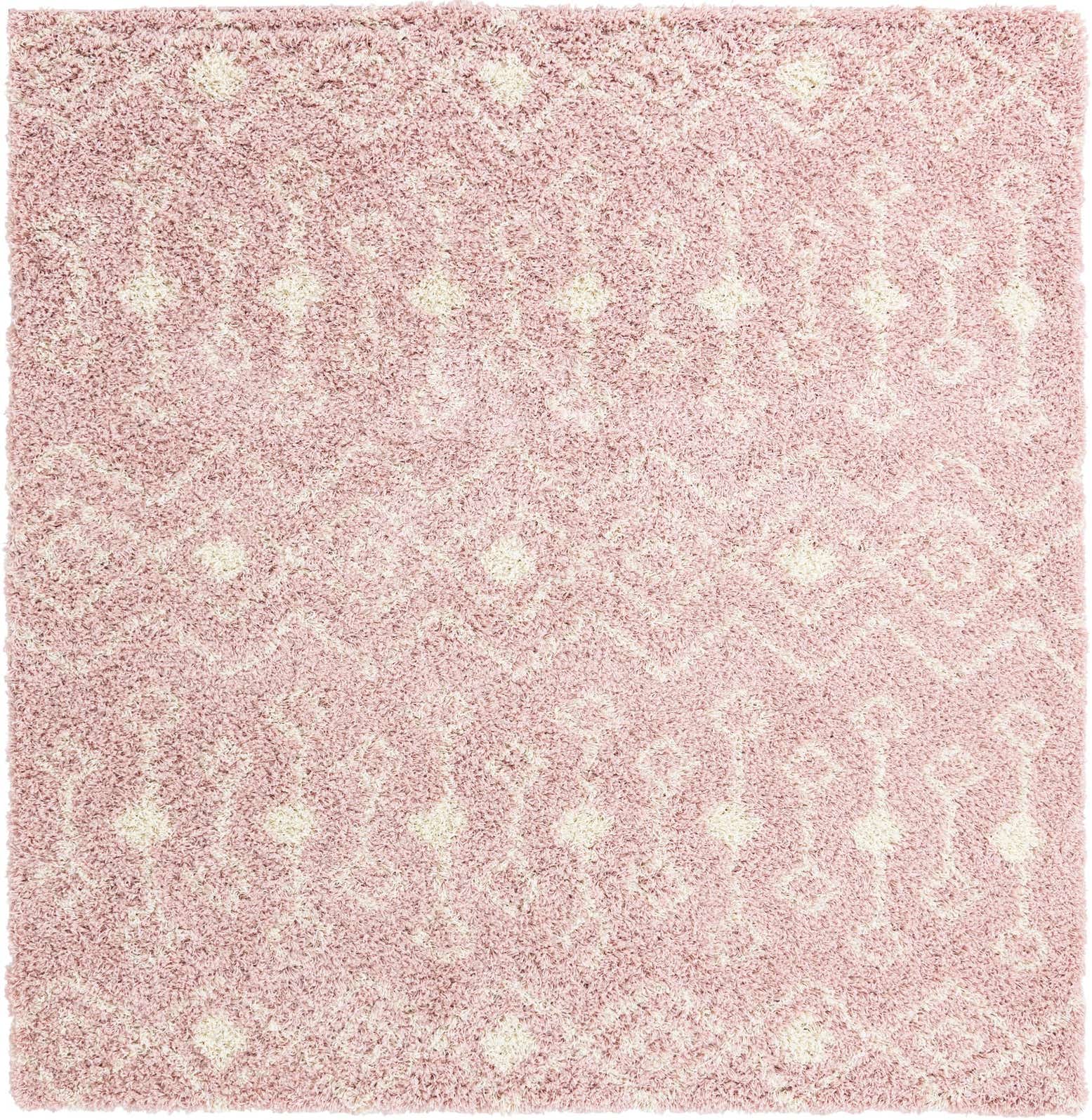 7' 10 x 7' 10 Moroccan Trellis Shag Square Rug
