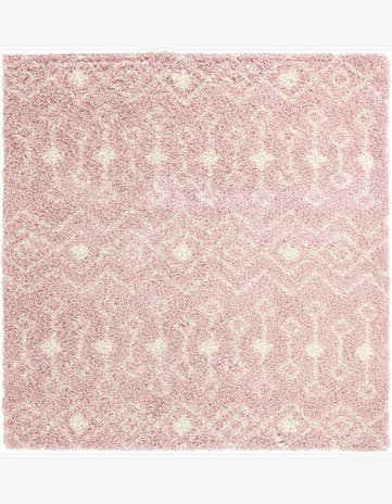 7' 10 x 7' 10 Moroccan Trellis Shag Square Rug