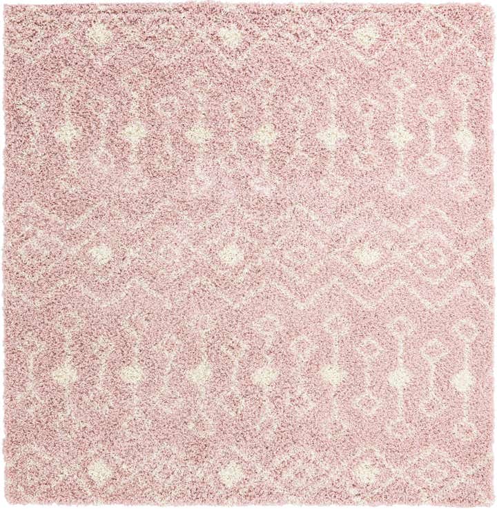 240cm x 240cm Moroccan Trellis Shag Quadrat Teppich
