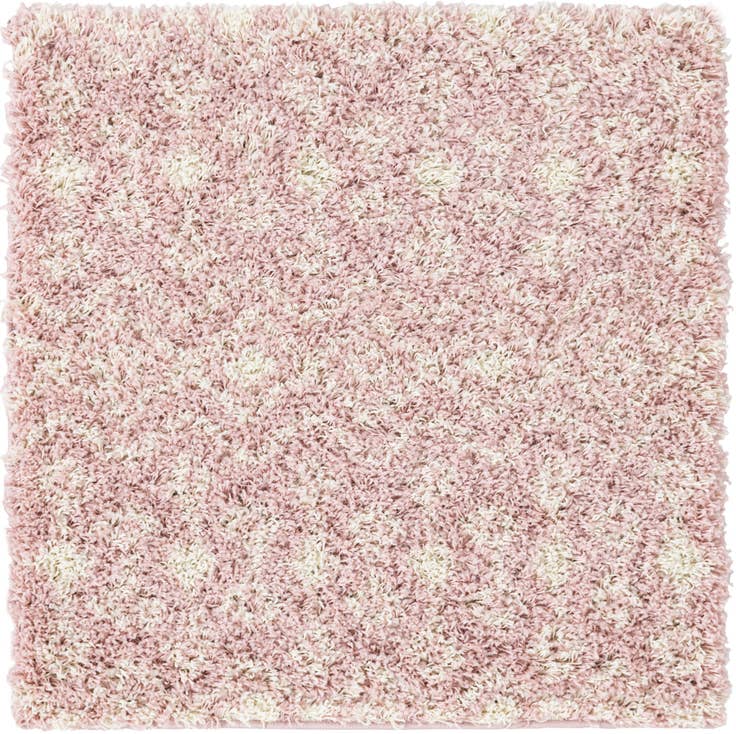 Detail image of 3' x 3' Moroccan Trellis Shag Square Rug