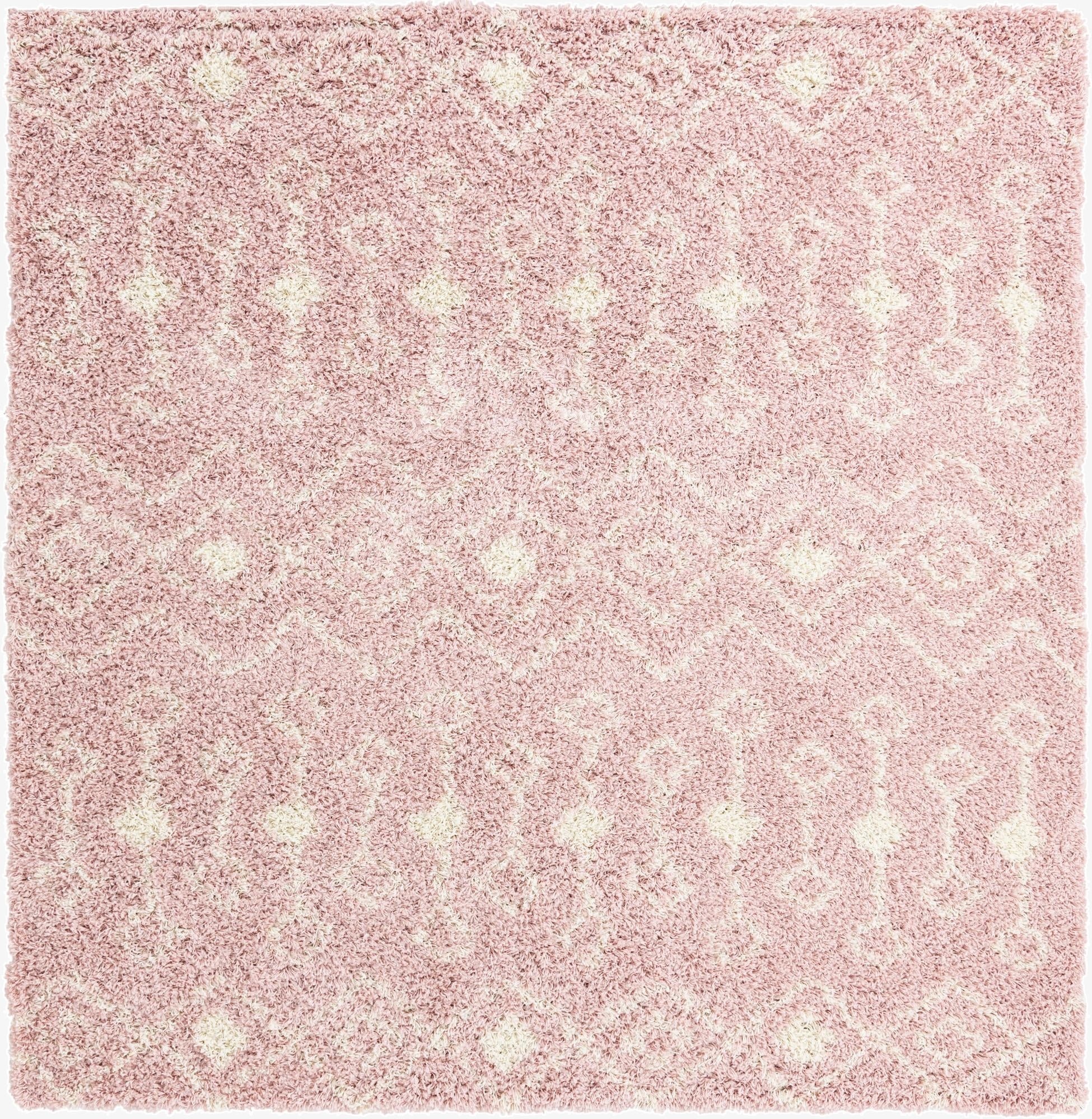 Primary image 7' 10 x 7' 10 Moroccan Trellis Shag Square Rug