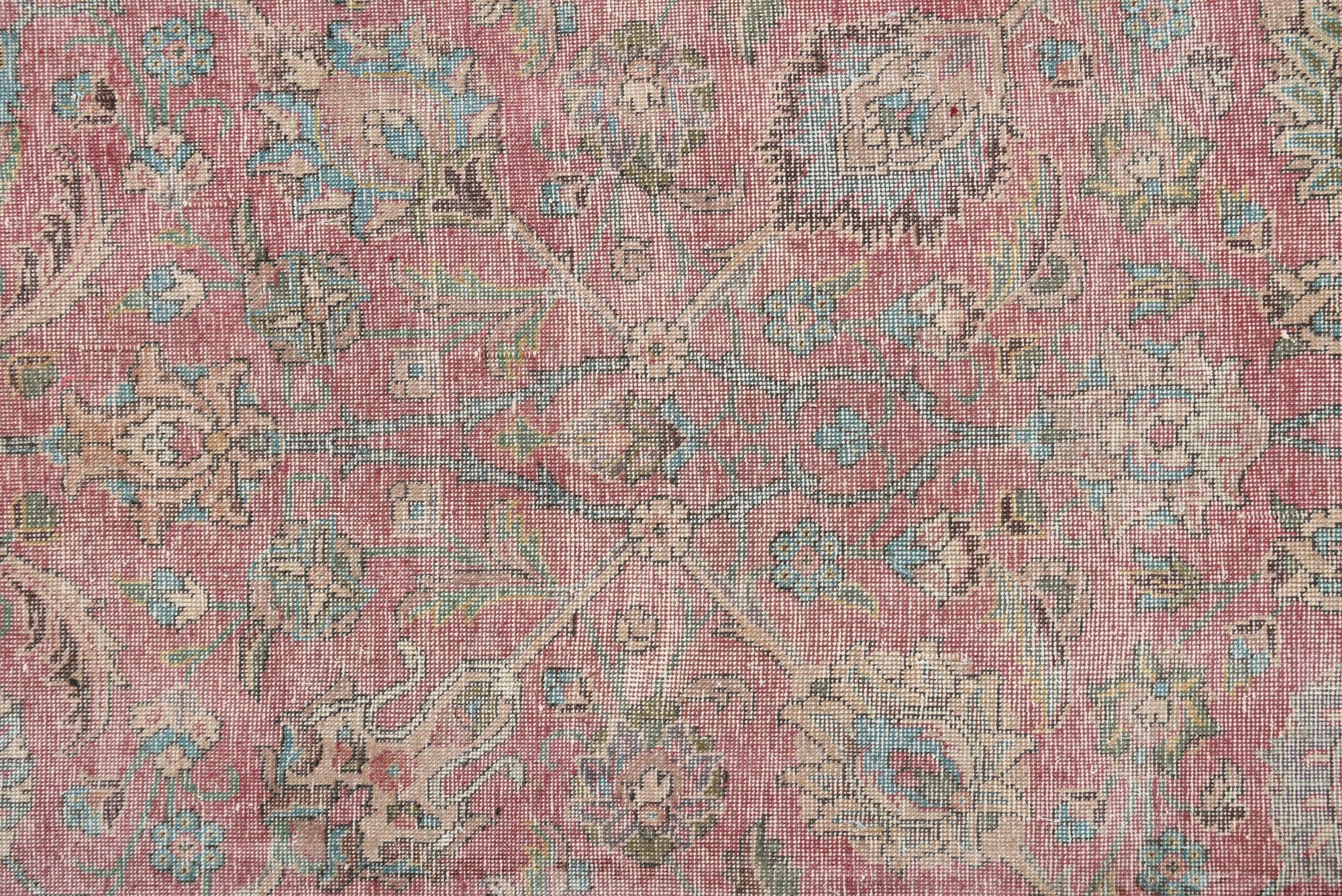 9' 6 x 13' Hand Knotted Ultra Vintage Persian Wool Rug