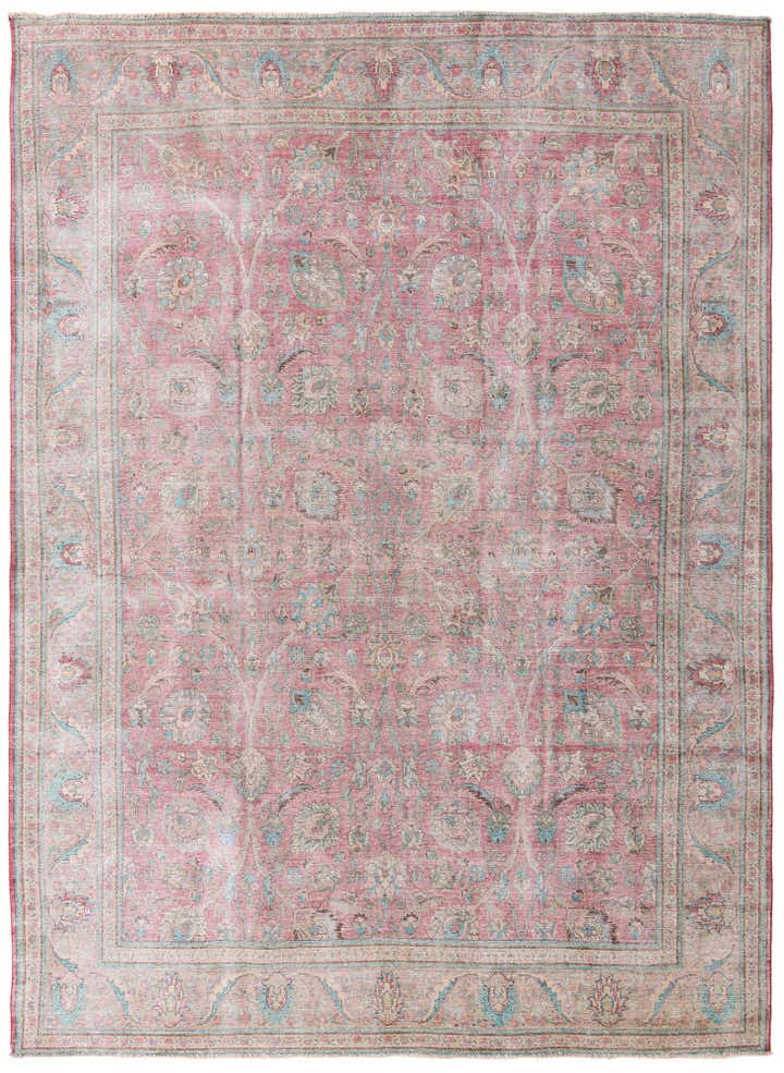 9' 6 x 13' Hand Knotted Ultra Vintage Persian Wool Rug
