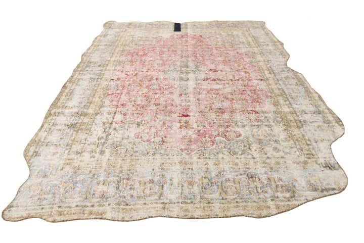 8' 7 x 11' 11 Hand Knotted Ultra Vintage Persian Wool Rug
