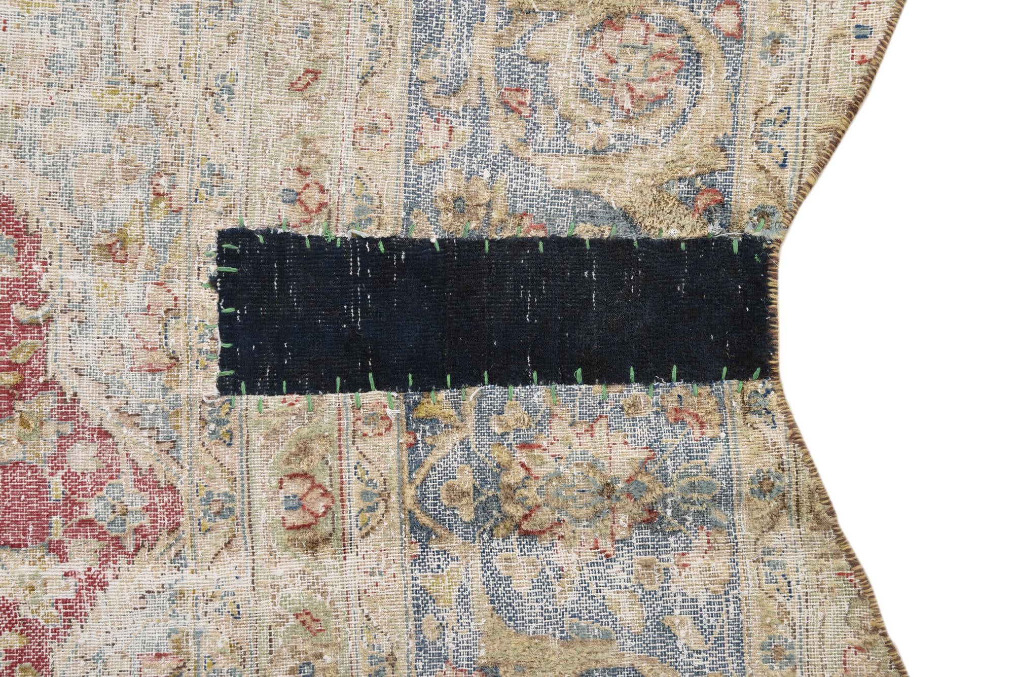 8' 7 x 11' 11 Hand Knotted Ultra Vintage Persian Wool Rug