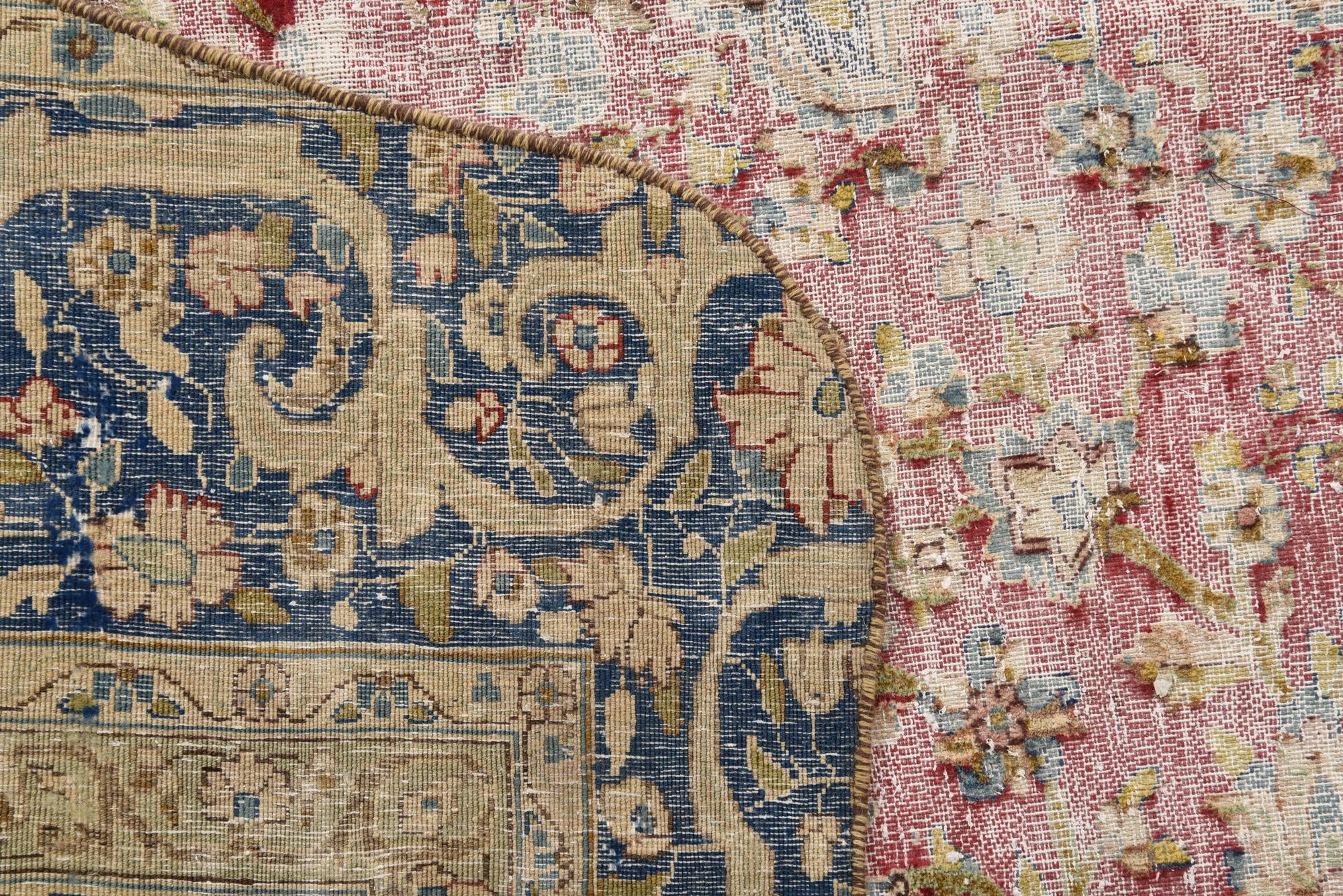 8' 7 x 11' 11 Hand Knotted Ultra Vintage Persian Wool Rug