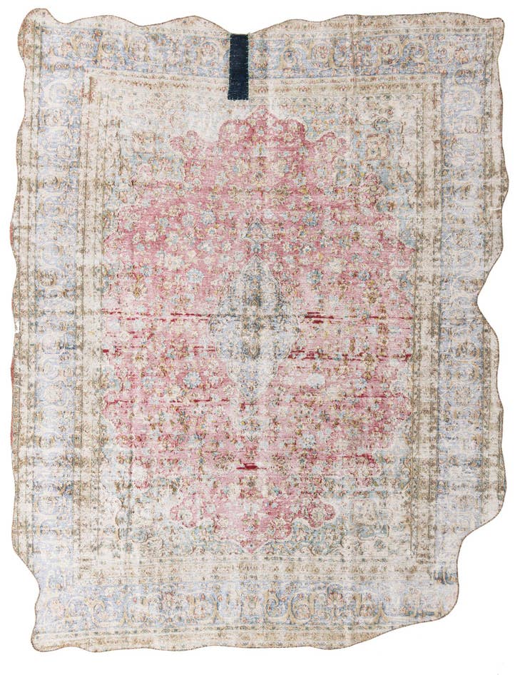 Detail image of 8' 7 x 11' 11 Hand Knotted Ultra Vintage Persian Wool Rug