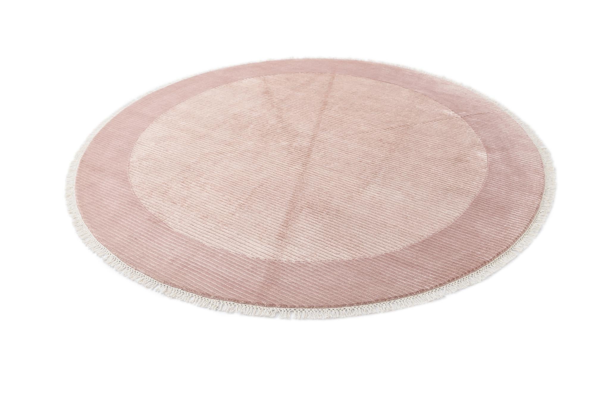 6' 8 x 6' 8 Hand Knotted Darya Wool Round Rug
