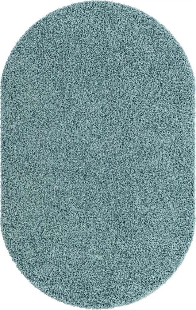 160cm x 245cm Solid Shag Tapis Ovale
