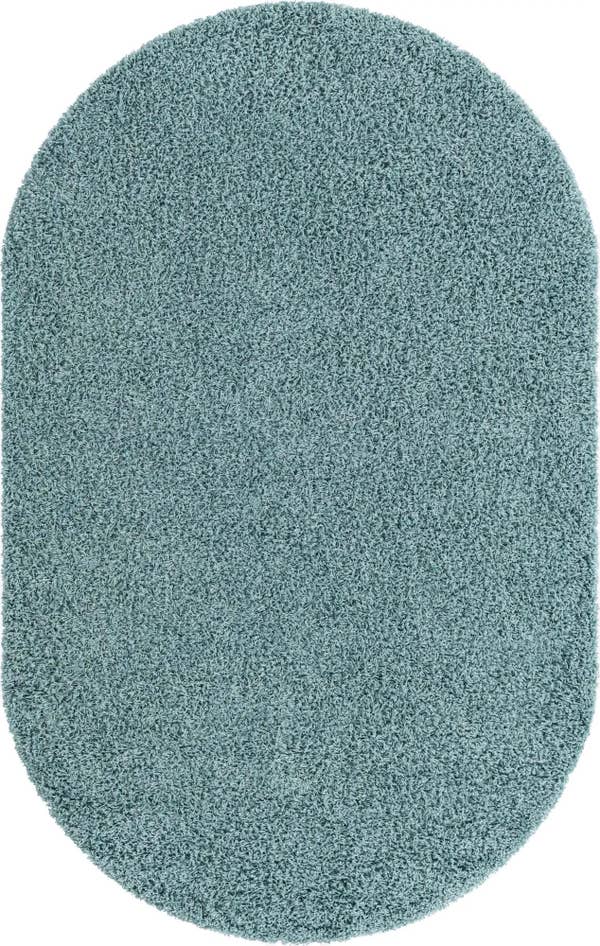 Vue détaillée : 160cm x 245cm Solid Shag Tapis Ovale