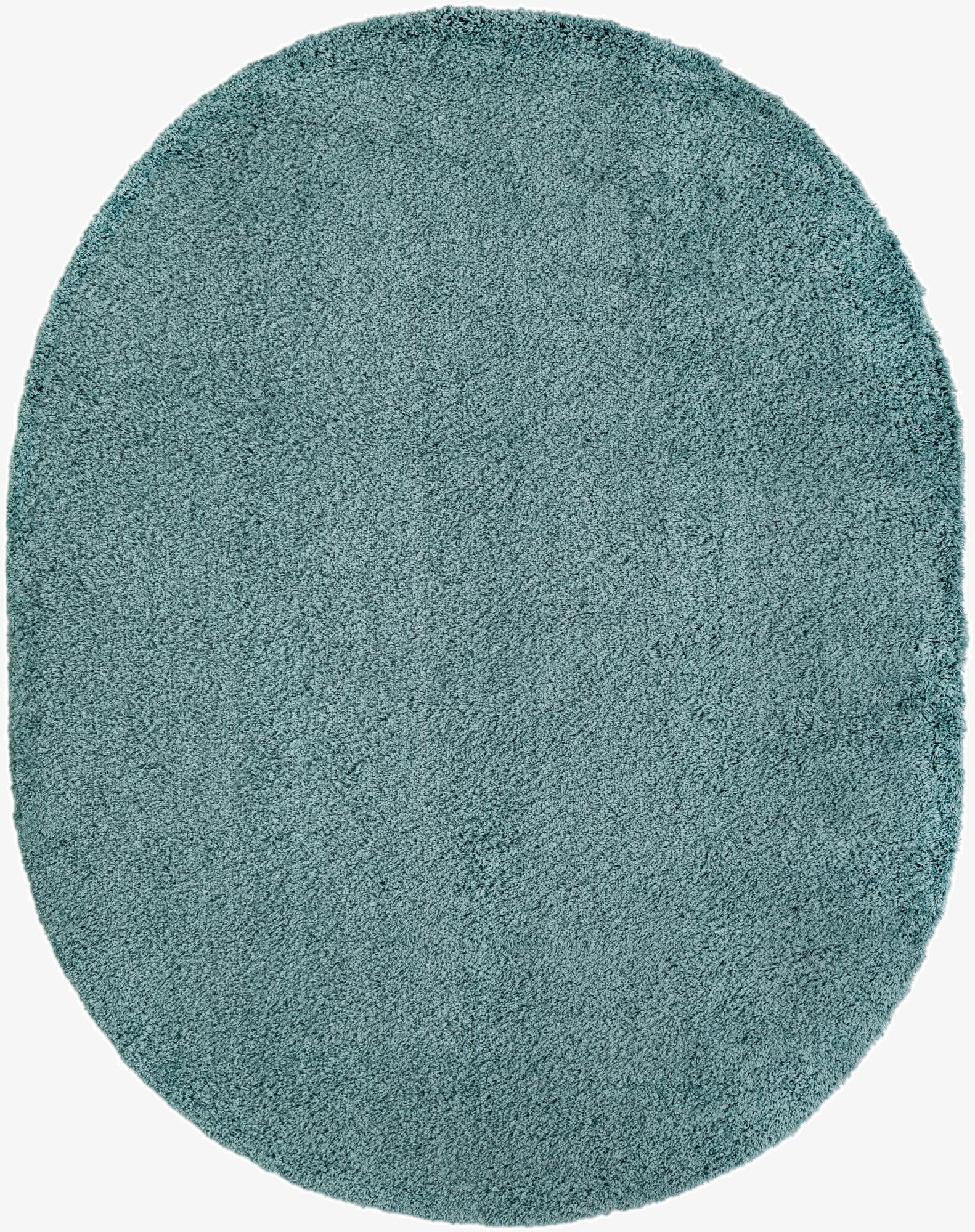 Primary image 7' 10 x 10' Solid Shag Oval Rug