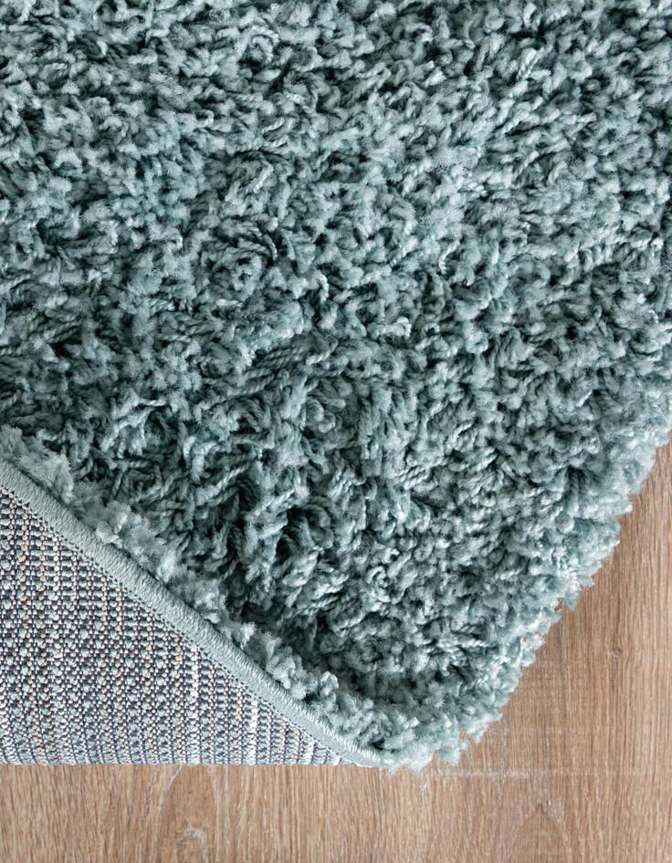 Detail image of 5' 3 x 5' 3 Solid Shag Round Rug