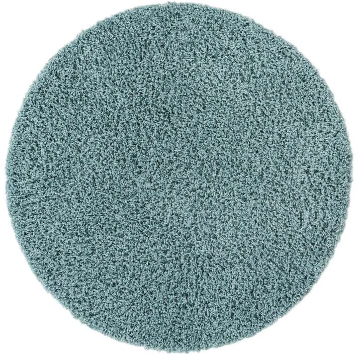 7' 10 x 7' 10 Solid Shag Round Rug
