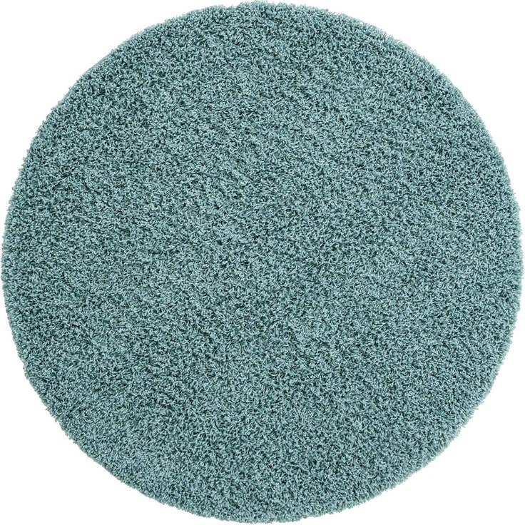 Detail image of 5' 3 x 5' 3 Solid Shag Round Rug