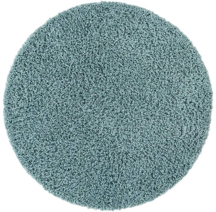 Detail image of 3' x 3' Solid Shag Round Rug