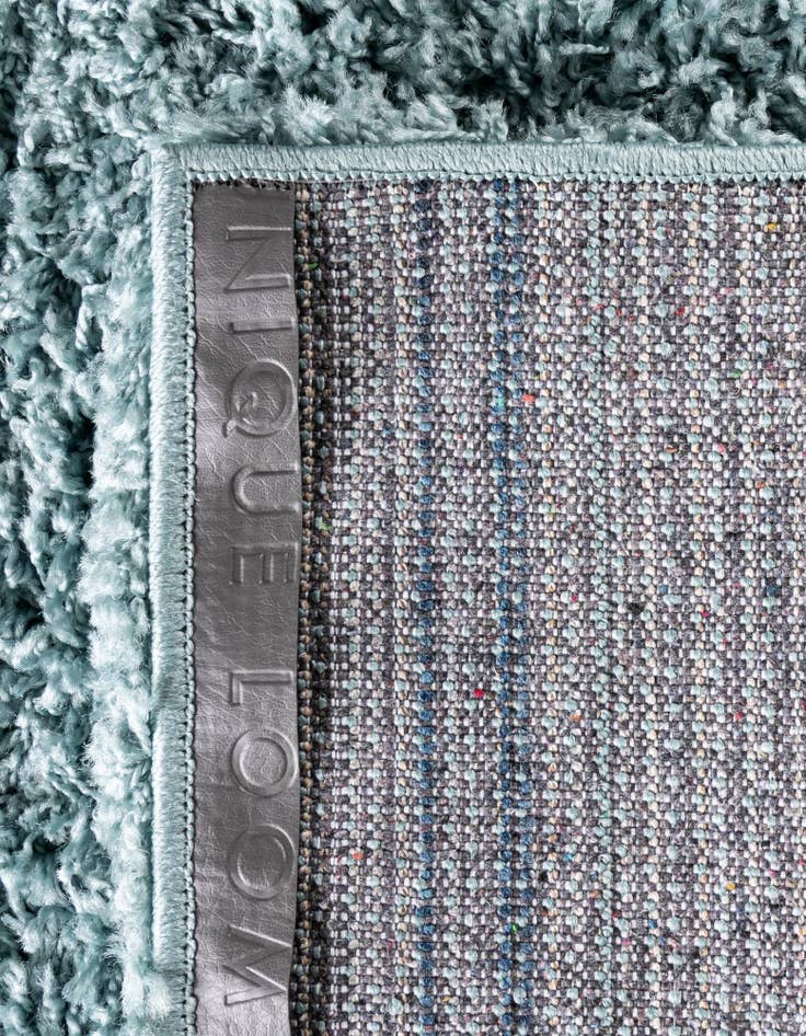Detail image of 2' x 6' Solid Shag Runner Rug