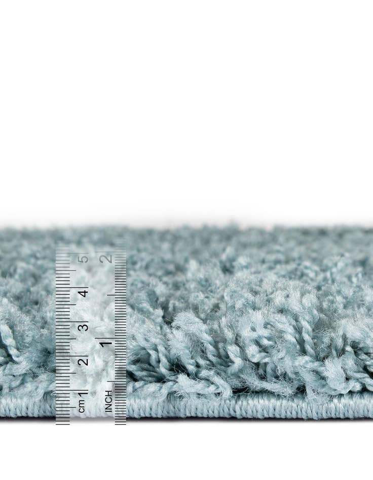 Detail image of 2' x 6' Solid Shag Runner Rug