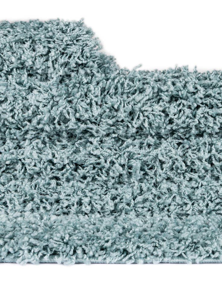 Detail image of 2' x 6' Solid Shag Runner Rug
