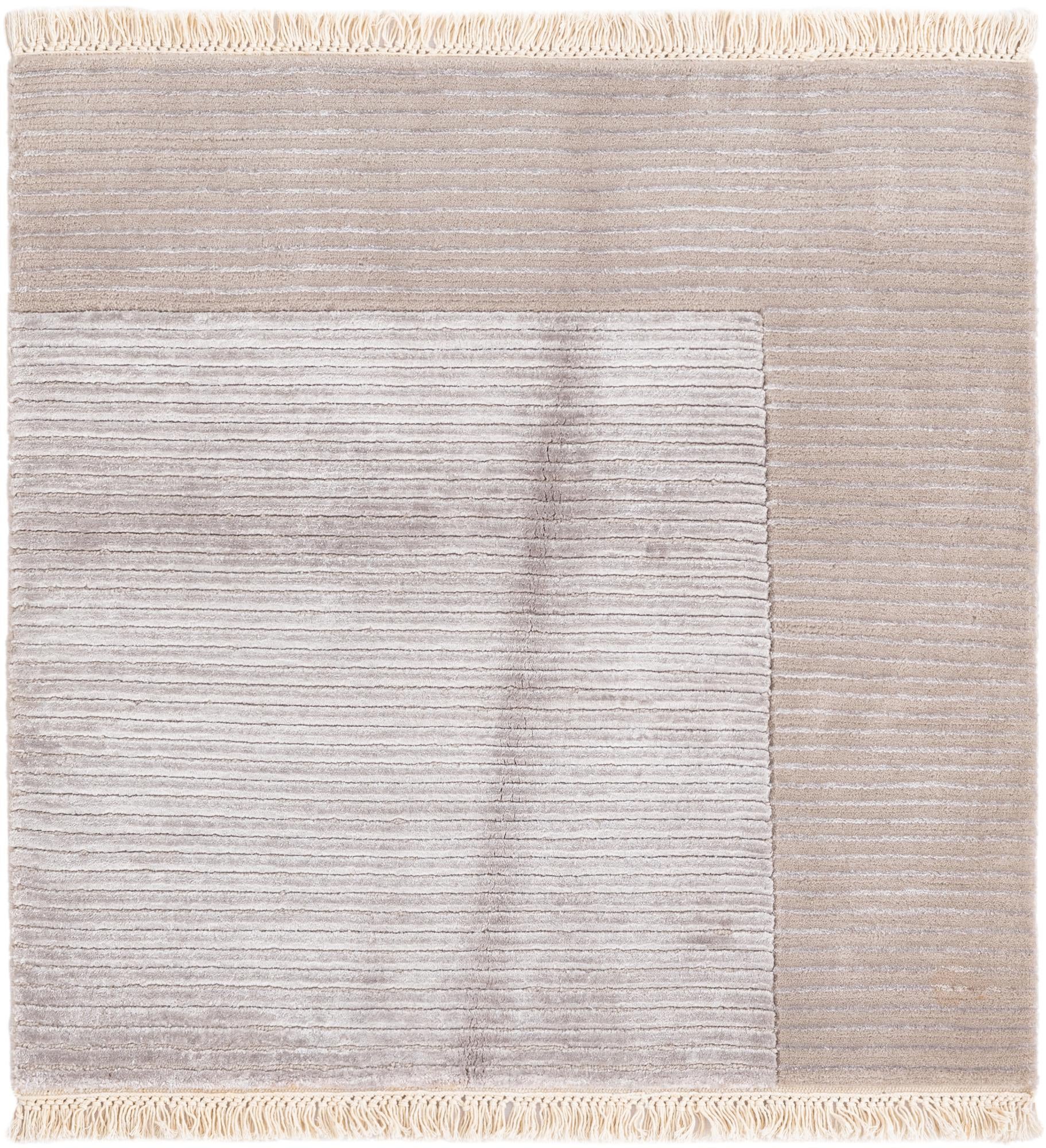 2' 7 x 2' 7 Hand Knotted Darya Wool Square Rug