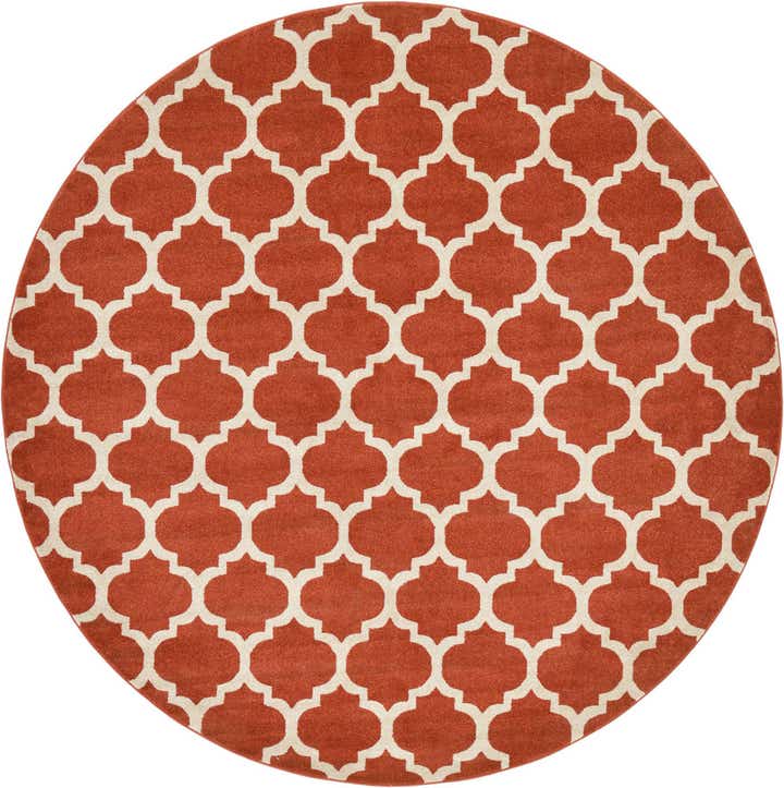 8' x 8' Lattice Round Rug