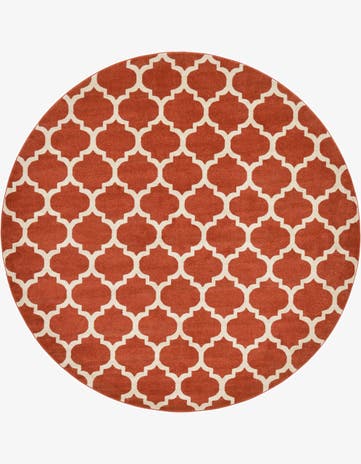 8' x 8' Trellis Round Rug