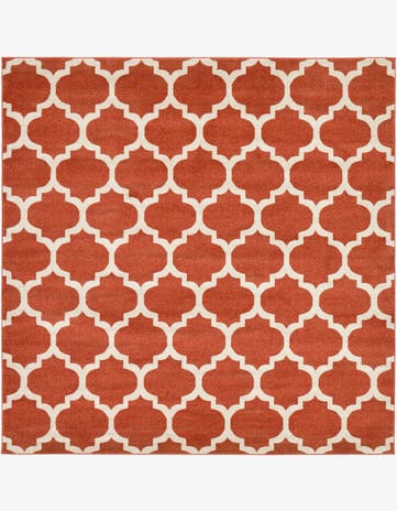 8' x 8' Trellis Square Rug