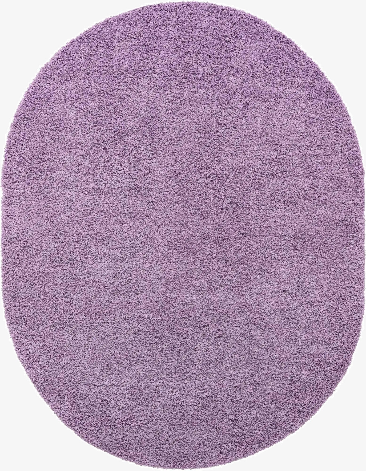 Primary image 7' 10 x 10' Solid Shag Oval Rug