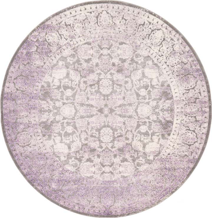 8' x 8' Modern Classical Round Rug