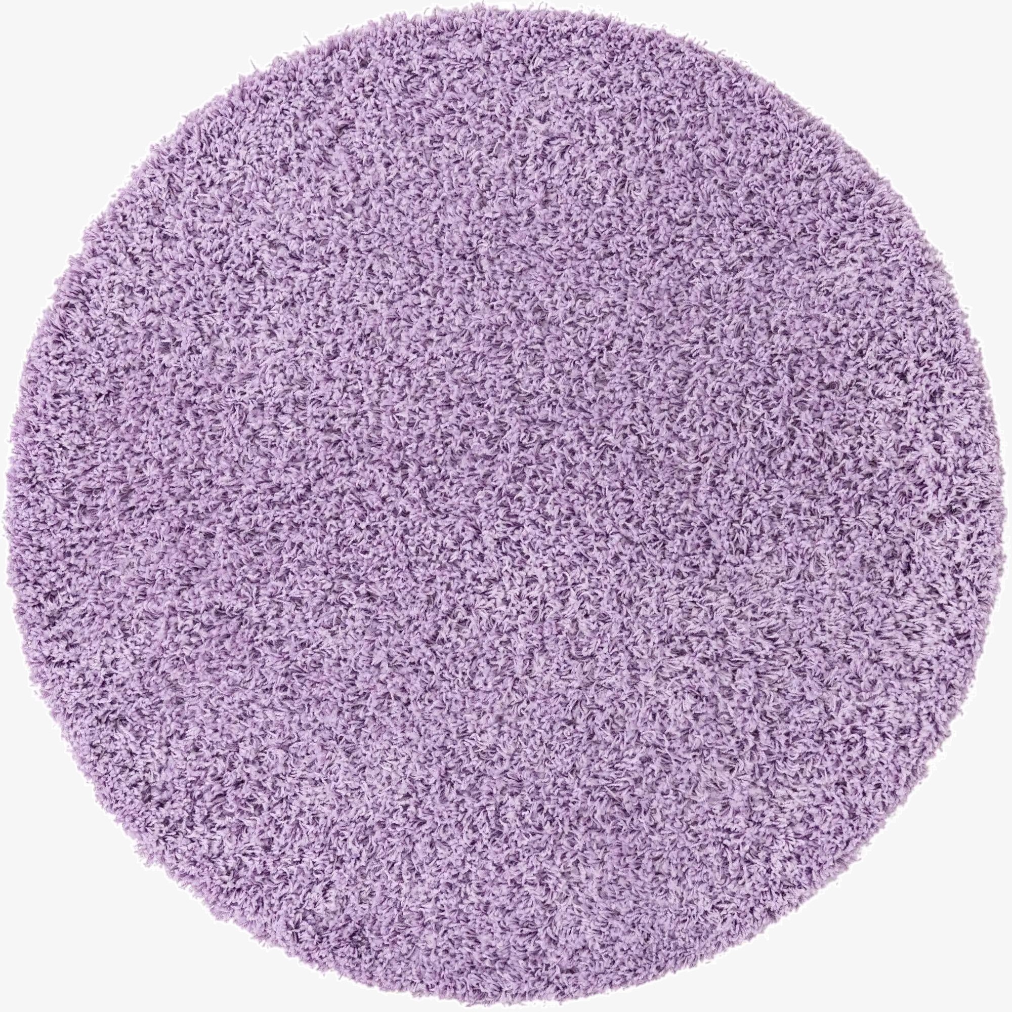 Primary image 7' 10 x 7' 10 Solid Shag Round Rug