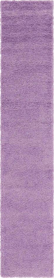 Detail image of 2' 7 x 13' Solid Shag Runner Rug