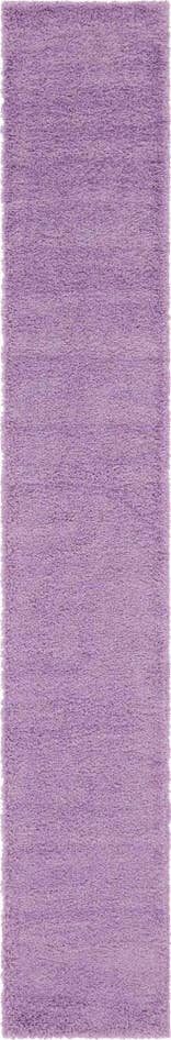Detail image of 2' 7 x 16' 5 Solid Shag Runner Rug
