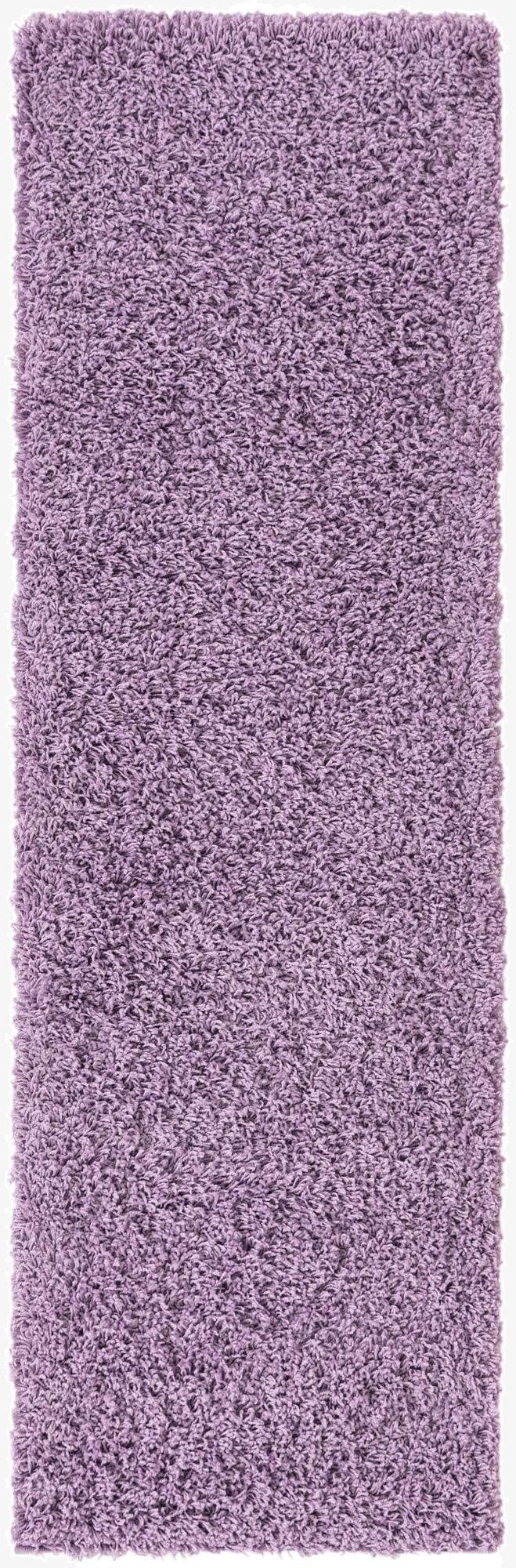 2' x 6' 5 Solid Shag Runner Rug