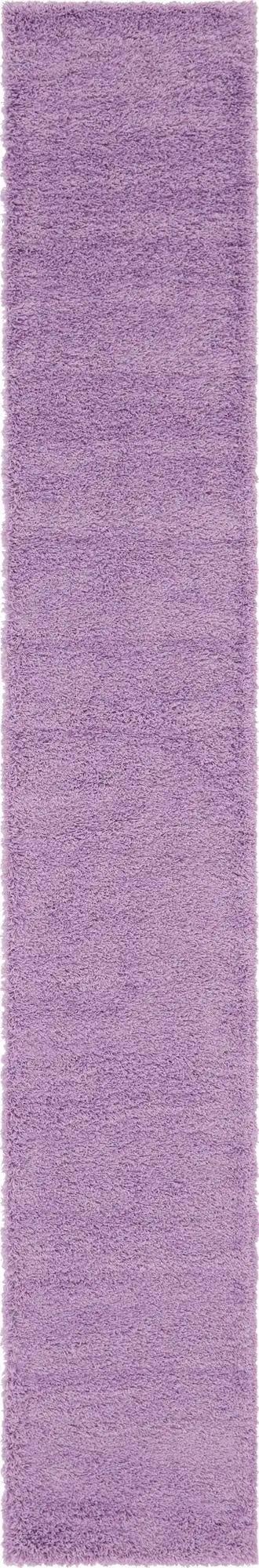 80cm x 500cm Solid Shag Runner Rug