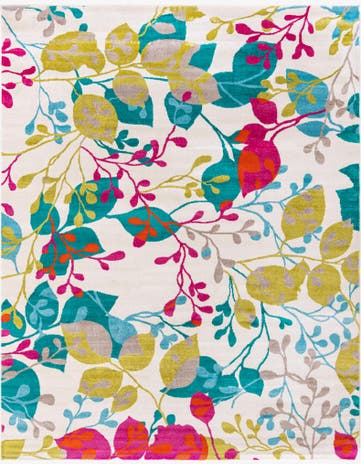 Lilburn · Floral / botanical rug, ivory