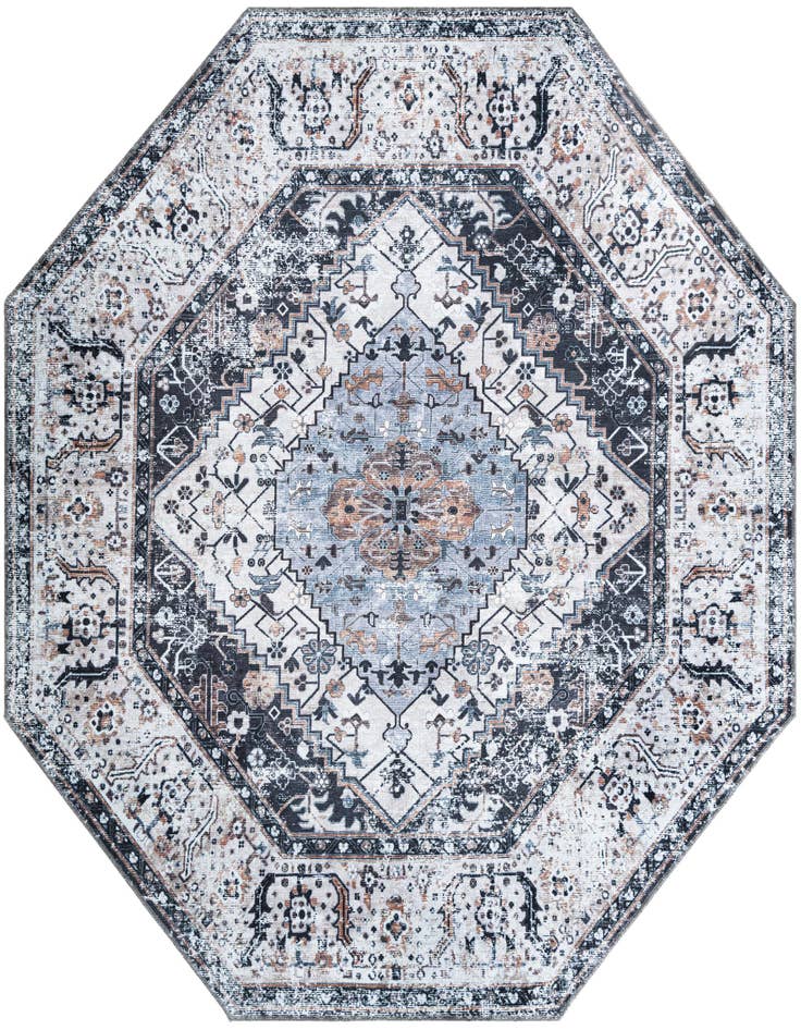 Detail image of 7' 1 x 7' 1 Yara Octagon Rug