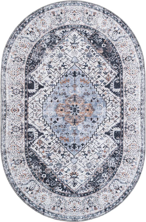 Detail image of 6' 1 x 9' Yara Oval Rug