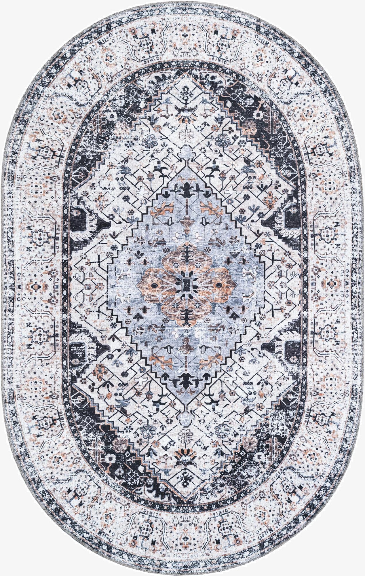 Primary image 5' 3 x 8' Yara Oval Rug