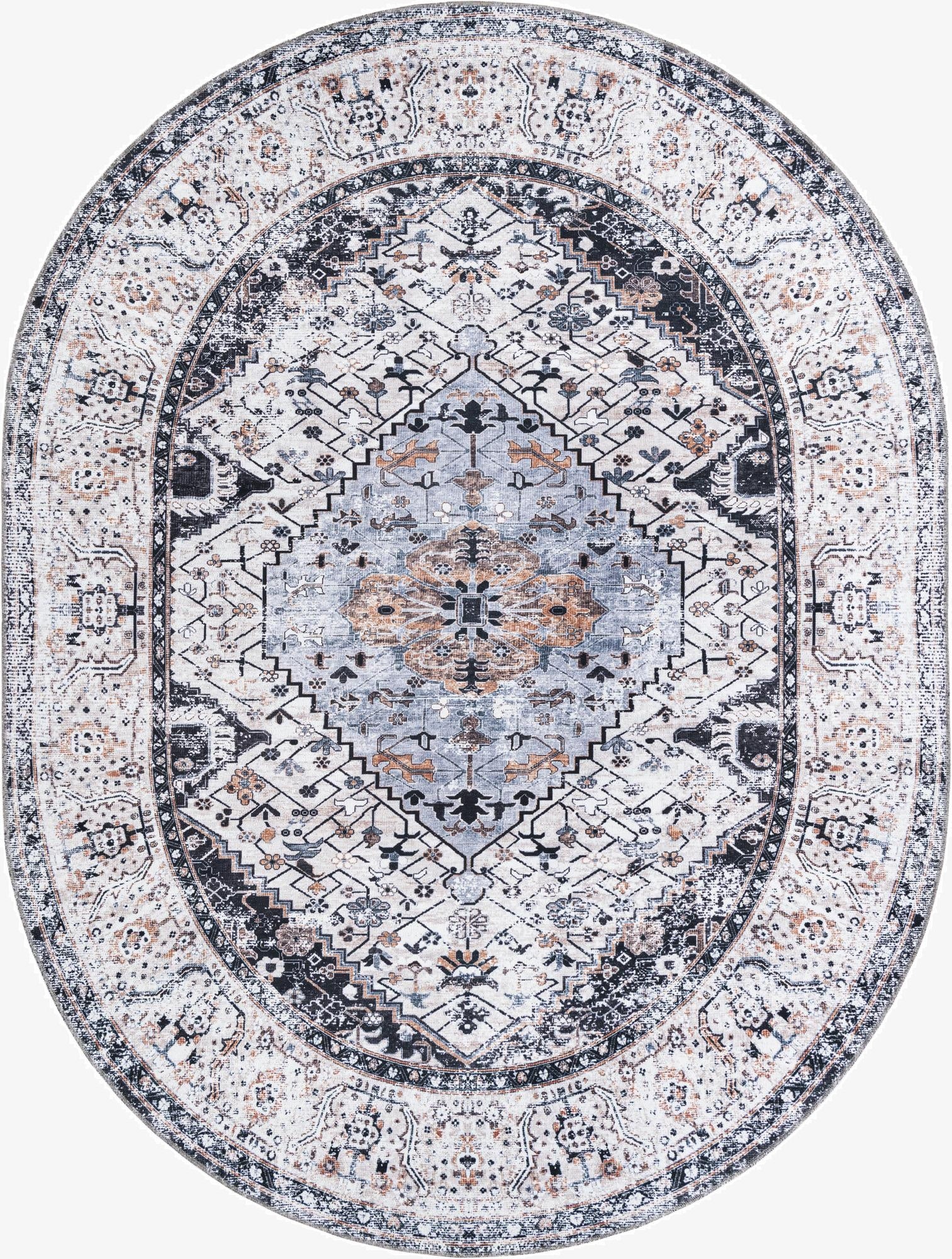 7' 10 x 10' Yara Oval Rug