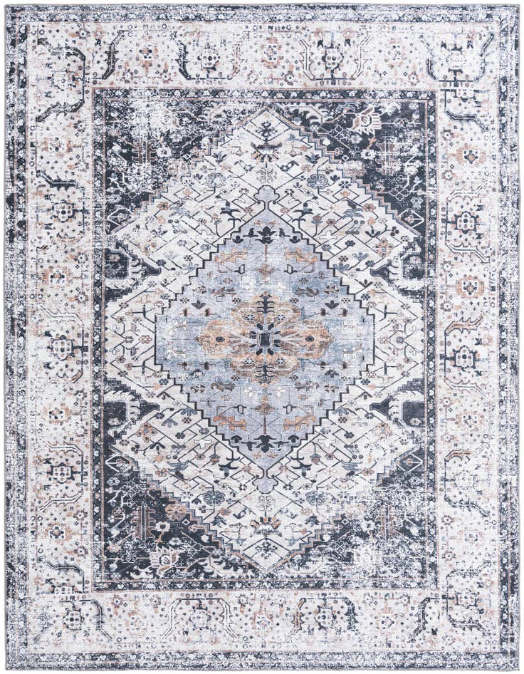 Detail image of 7' 10 x 10' Washable Yara Rug