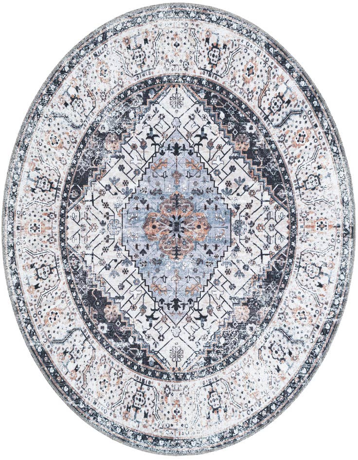 Detail image of 5' 3 x 5' 3 Yara Round Rug