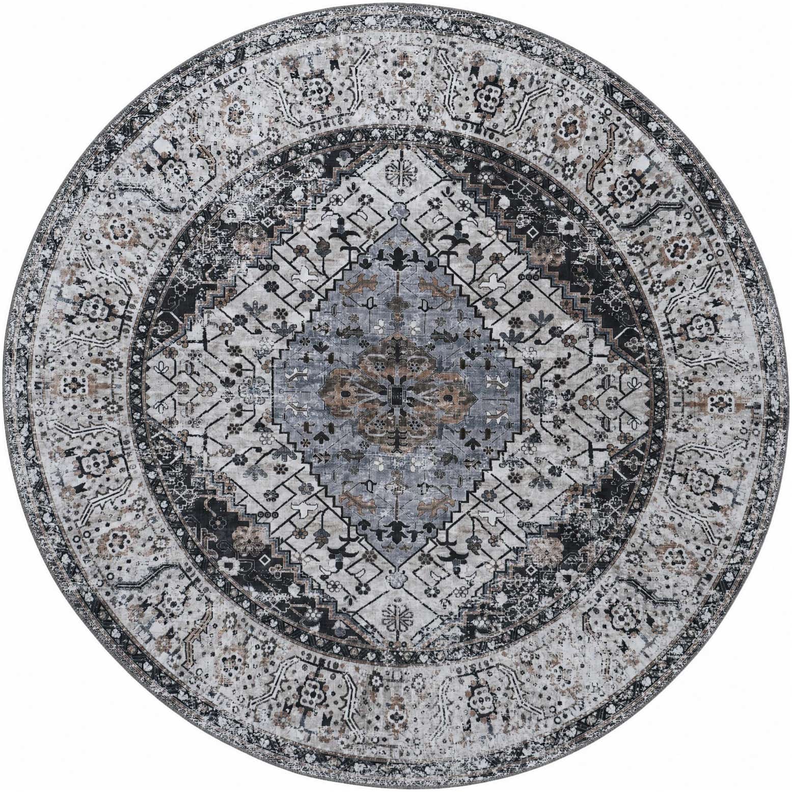 9' 10 x 9' 10 Yara Round Rug