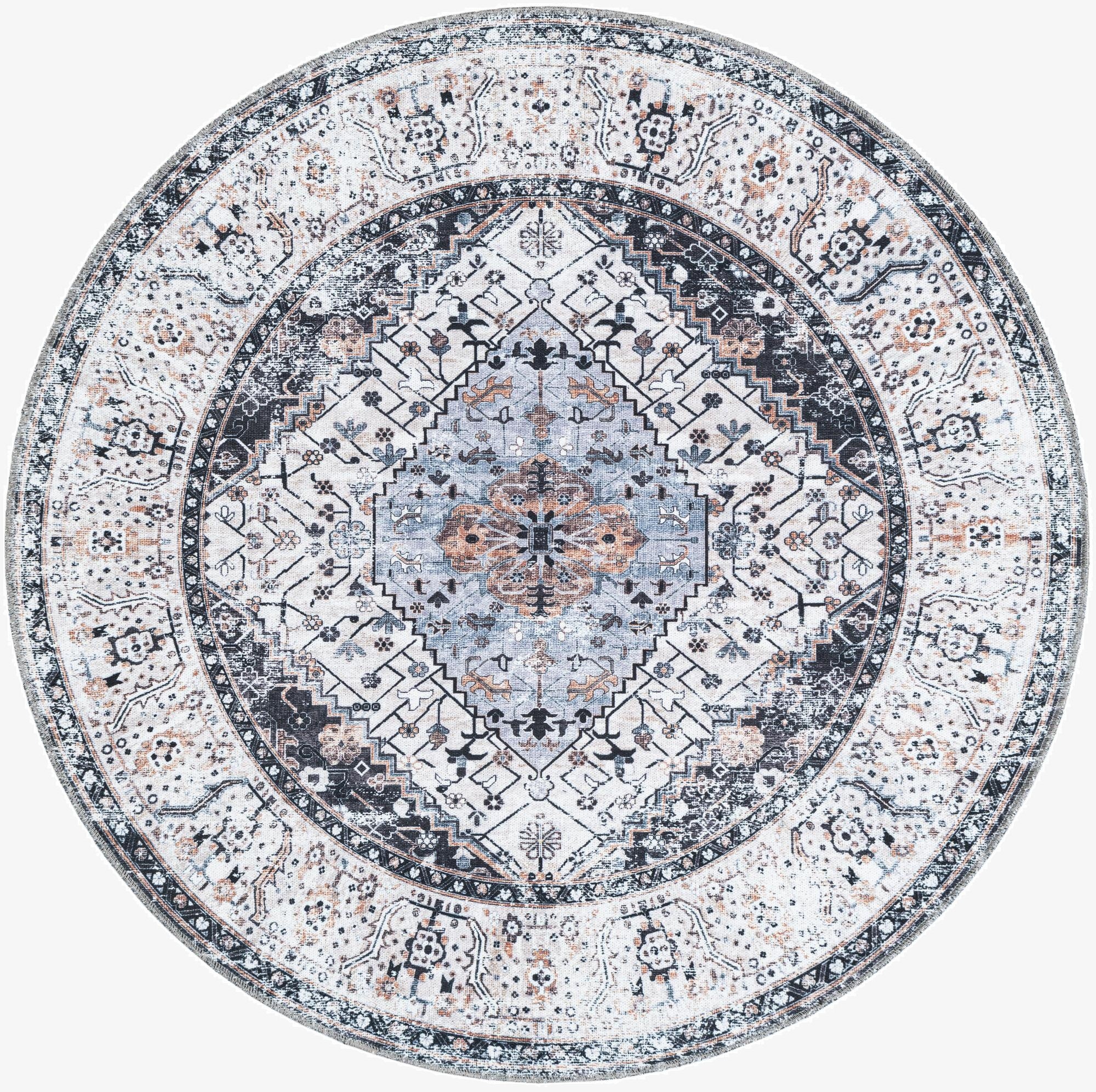 Primary image 5' 3 x 5' 3 Yara Round Rug
