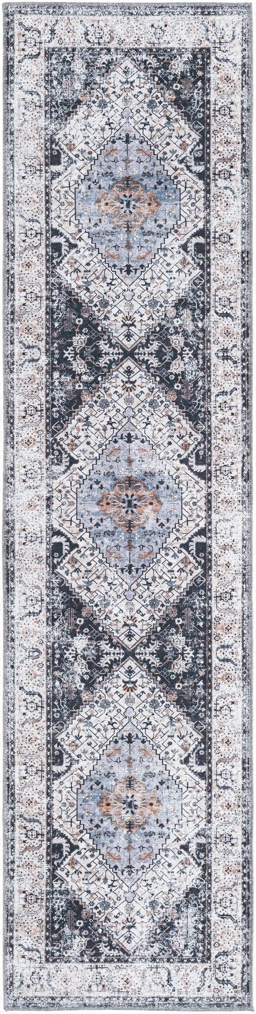 Primary image  2' x 8'  Washable Yara Runner Rug